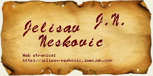 Jelisav Nešković vizit kartica